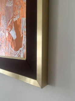 Tableau cubiste gravure sur cuivre