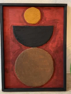 Tableau en relief contemporain