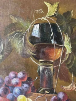 Tableau HST "Nature morte aux fruits" (éc. XX°) encadré