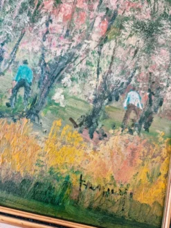 Tableau Huile sur Bois 