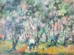 Tableau Huile sur Bois 