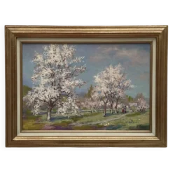 Tableau Huile sur toile signé dimension : hauteur -51 cm- largeur -68cm-