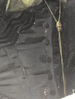 Tableau huile sur toile XIX portrait Chevalier d’Eon