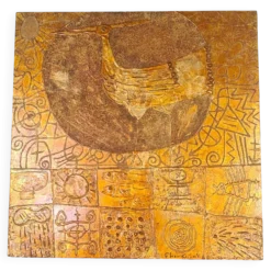 Tableau laque sur bois