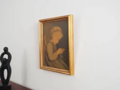 Tableau « Le Portrait de la jeune fille », design scandinave, 19e siècle, d'Albert Anker