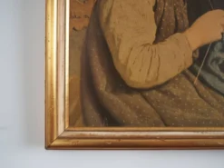 Tableau « Le Portrait de la jeune fille », design scandinave, 19e siècle, d'Albert Anker