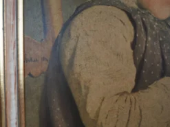 Tableau « Le Portrait de la jeune fille », design scandinave, 19e siècle, d'Albert Anker