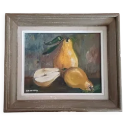 Tableau nature morte poires