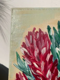 Tableau peinture bouquet de fleurs huile sur toile
