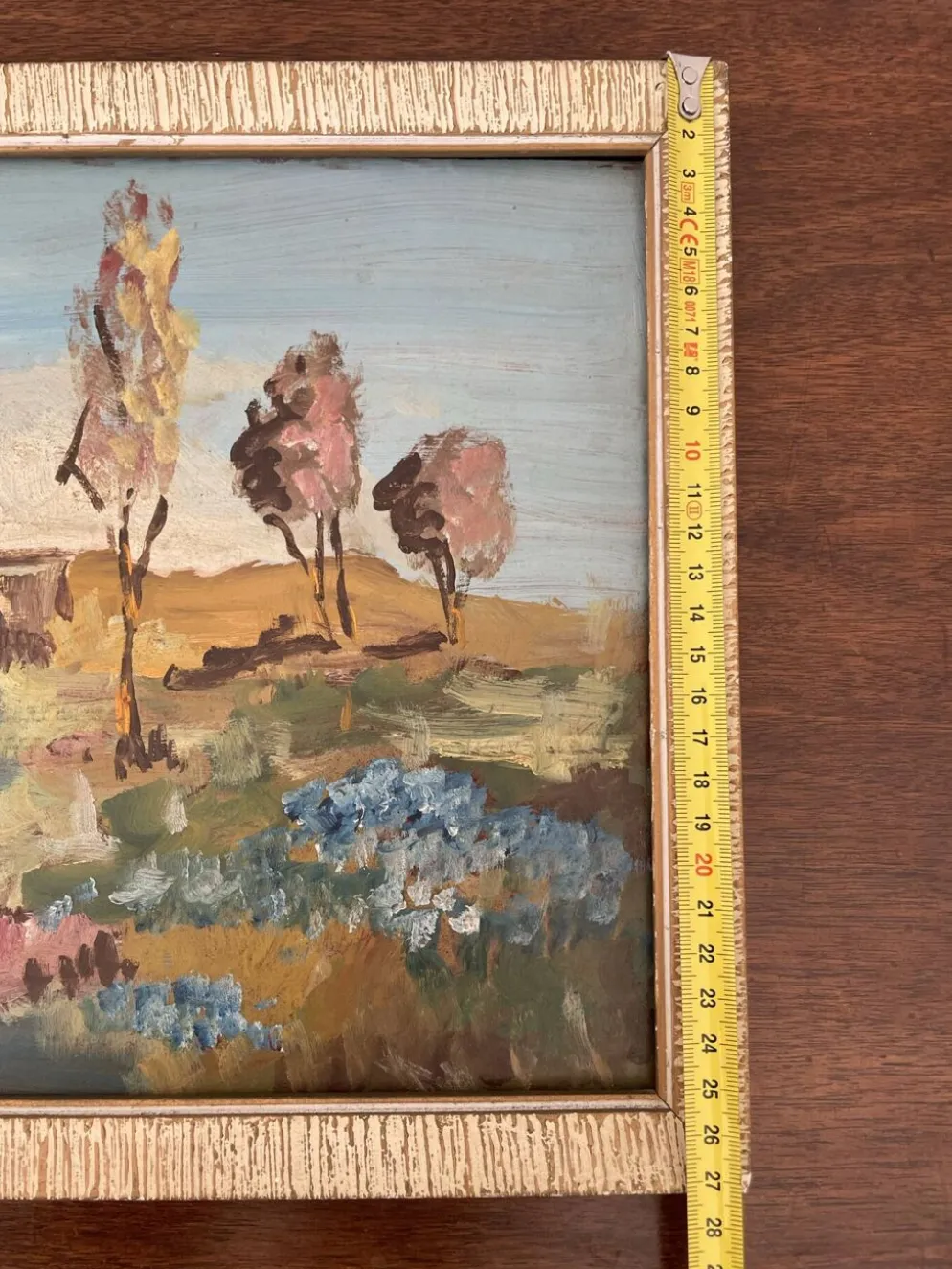 Tableau peinture huile impressionniste paysage basque