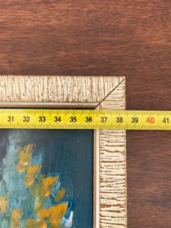 Tableau peinture huile impressionniste paysage marin voilier