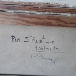 Tableau peinture Montmartre Paris Raymond Besse
