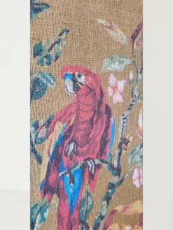 Tableau / Peinture sur toile de jute / Perroquet