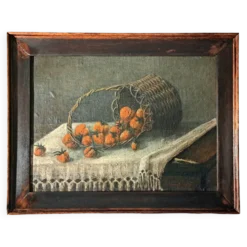Tableau post-impressionniste, Huile sur Toile signée Nature morte 1929