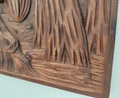 Tableau relief bois