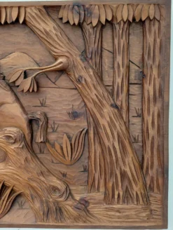 Tableau relief bois