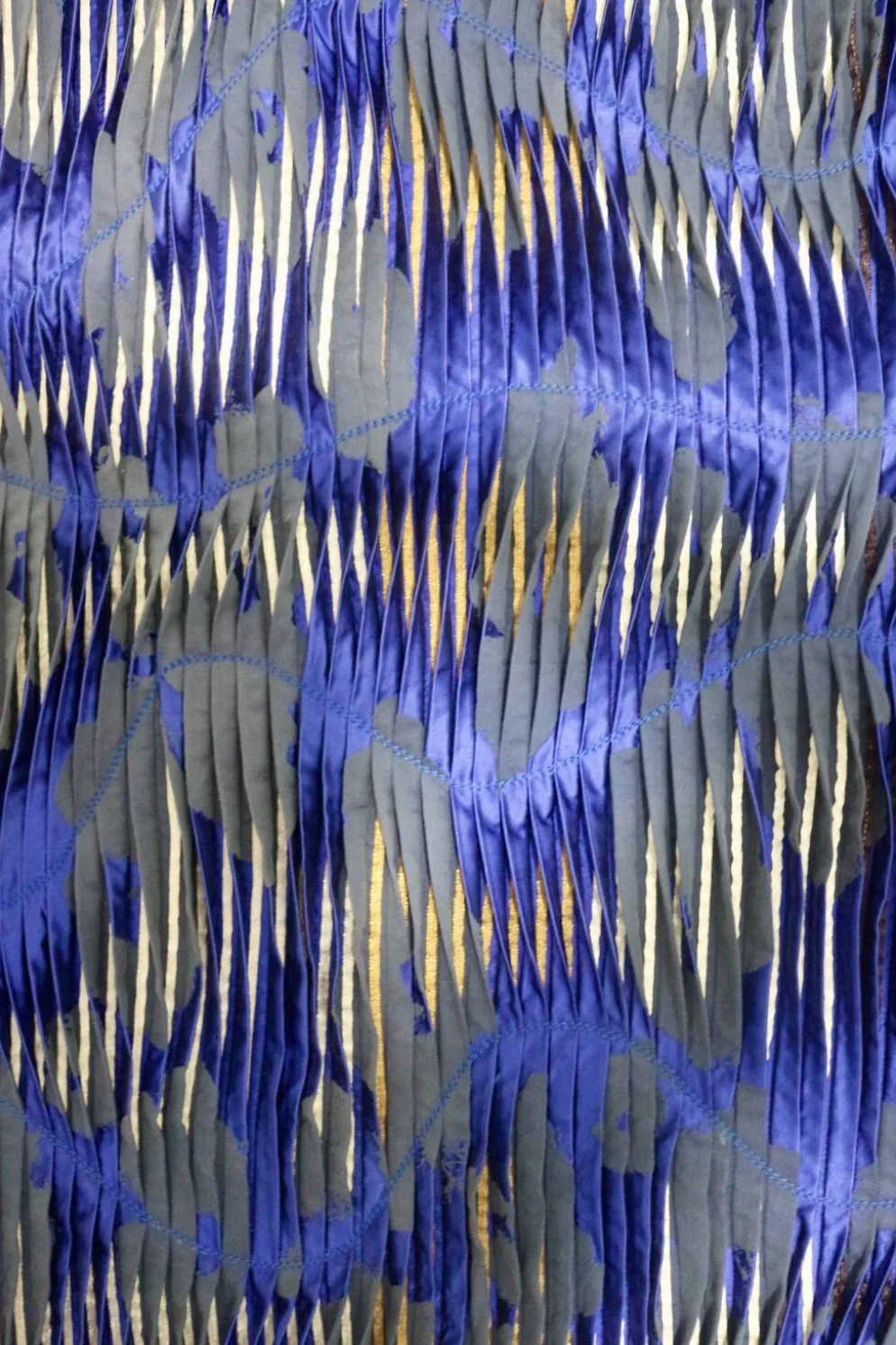 Tableau texturé contemporain Bleu imprimé Ref cobalt