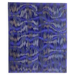 Tableau texturé contemporain Bleu imprimé Ref cobalt