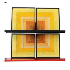 Tableau tissé Soleil vibrant – Collection « Mosaïques »