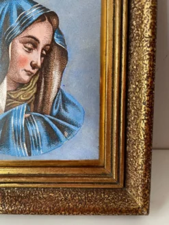 Tableau vierge sur faïence
