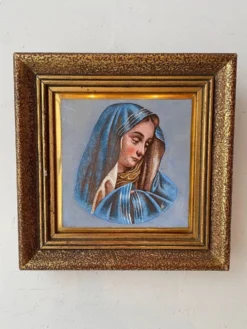 Tableau vierge sur faïence
