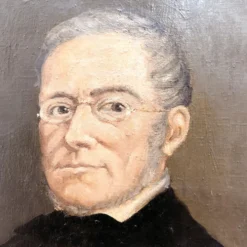 Tableau XIXème "L'homme au regard doux"