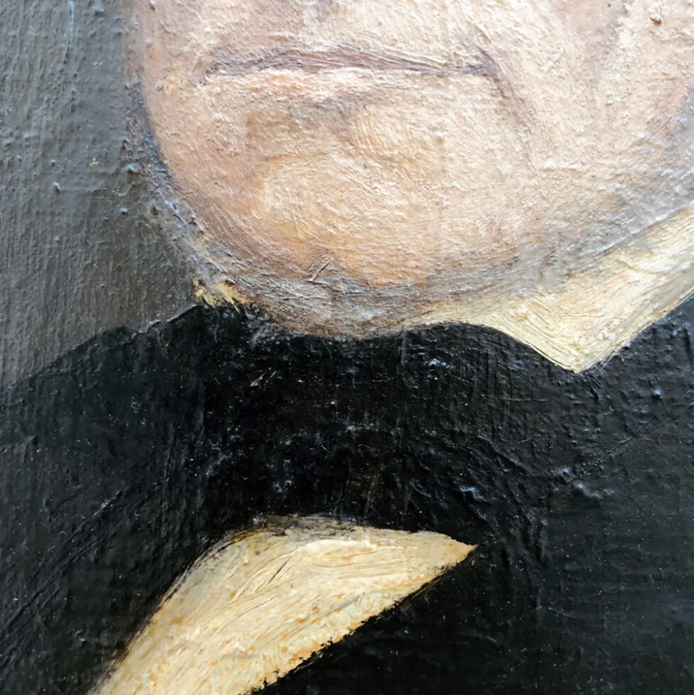 Tableau XIXème "L'homme au regard doux"