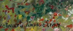 Tableau Yetvart KAPRIELIAN (1959) "Champs fleuris Grisy-les-Plâtres" Val-d'