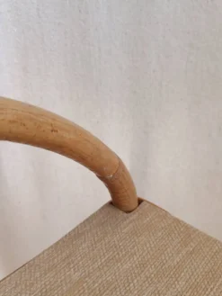 Table d'appoint, porte revues en rotin vintage