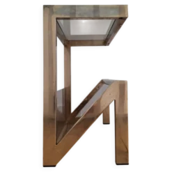 Table d’appoint vintage 23 ct, porte revues design Belgo Chrom