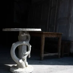 Table de jardin en béton, années 1950