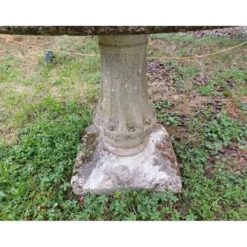 Table de jardin en ciment féraillé des années 60