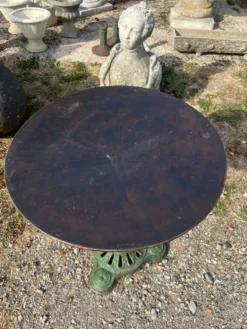 Table de jardin guéridon pied fonte