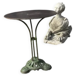 Table de jardin guéridon pied fonte