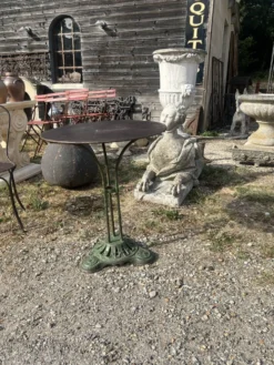 Table de jardin guéridon pied fonte