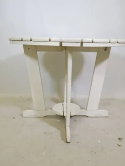 Table de jardin pliante vintage en bois par Triconfort Modèle Riviera, années 1970