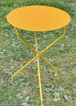 Table guéridon de jardin 1930 fer forgé