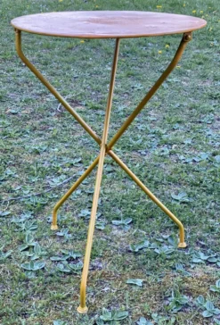 Table guéridon de jardin 1930 fer forgé