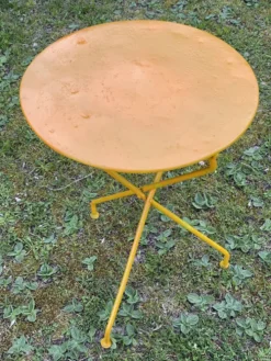 Table guéridon de jardin 1930 fer forgé