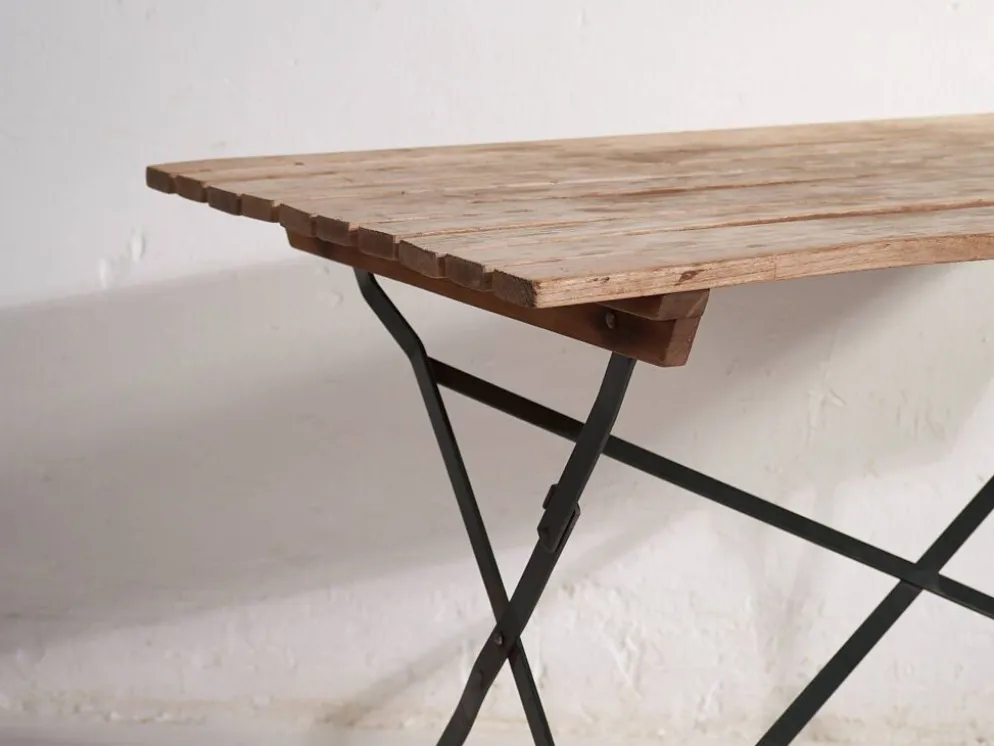 Table pliante d’extérieur ancienne (c.1920)