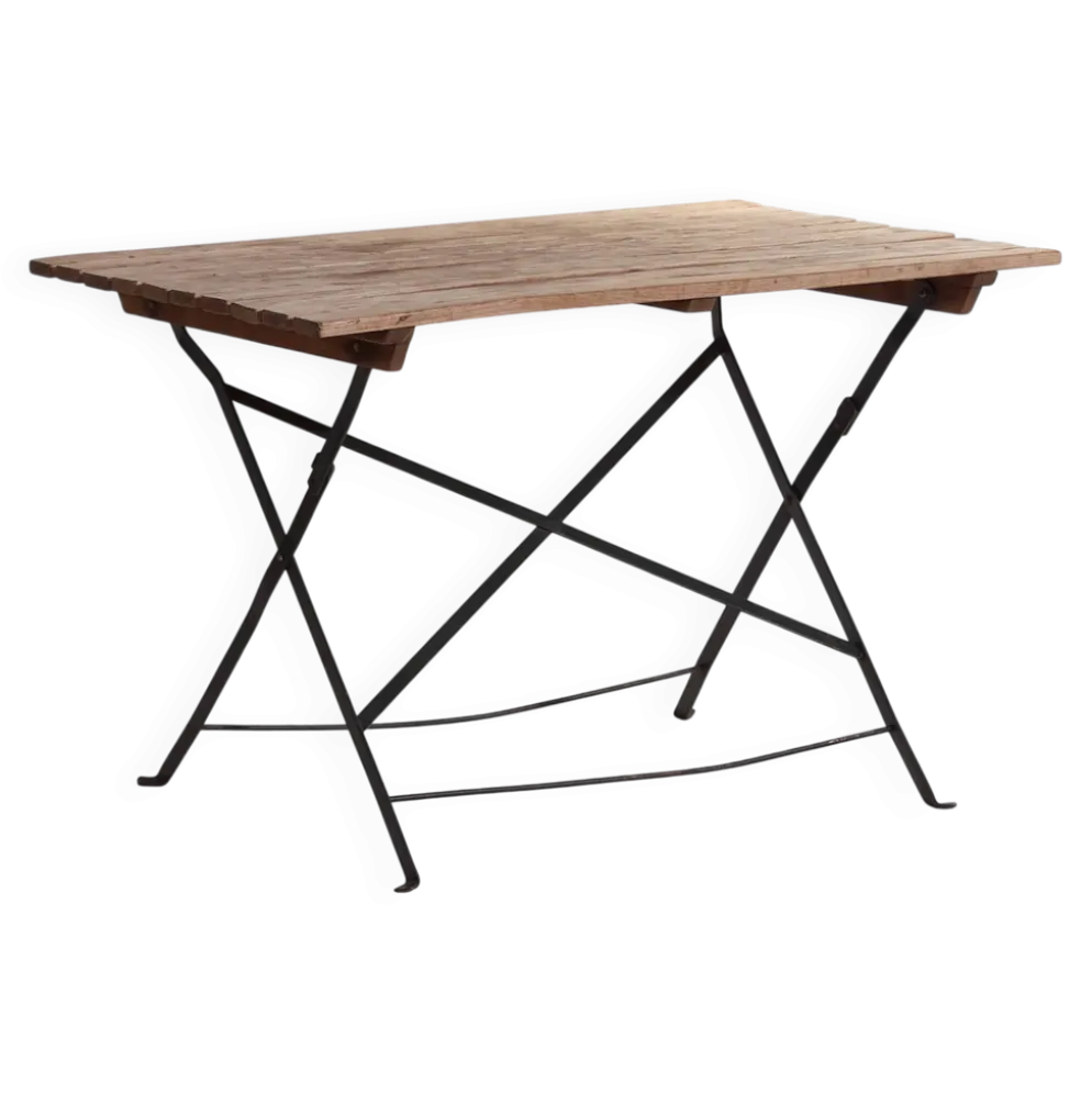 Table pliante d’extérieur ancienne (c.1920)