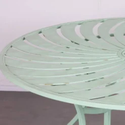 Table ronde de jardin en métal, 1990