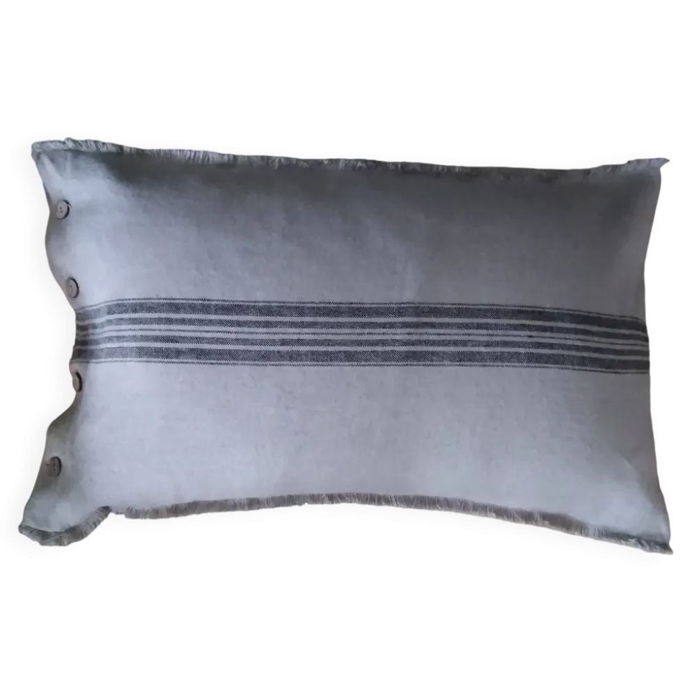 Taie d'oreiller/coussin 100% lin européen
