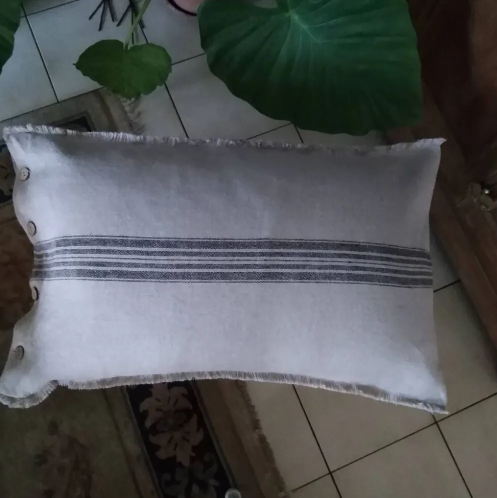 Taie d'oreiller/coussin 100% lin européen