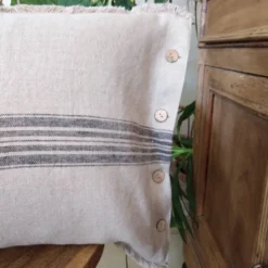 Taie d'oreiller/coussin 100% lin européen