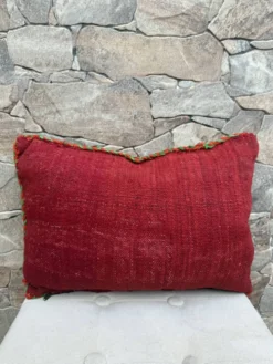 Taie d'oreiller marocaine, housse de coussin berbère, taie d'oreiller tissé