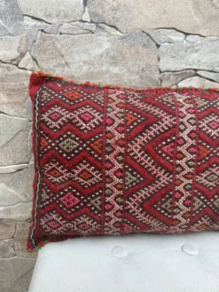Taie d'oreiller marocaine, housse de coussin berbère, taie d'oreiller tissé