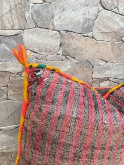 Taie d'oreiller marocaine, housse de coussin berbère, taie d'oreiller tissé