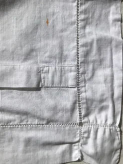 Taie d’oreiller monogramme RB jour croisé