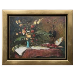Takács Gyula (1905–2002). Nature morte avec des fleurs.